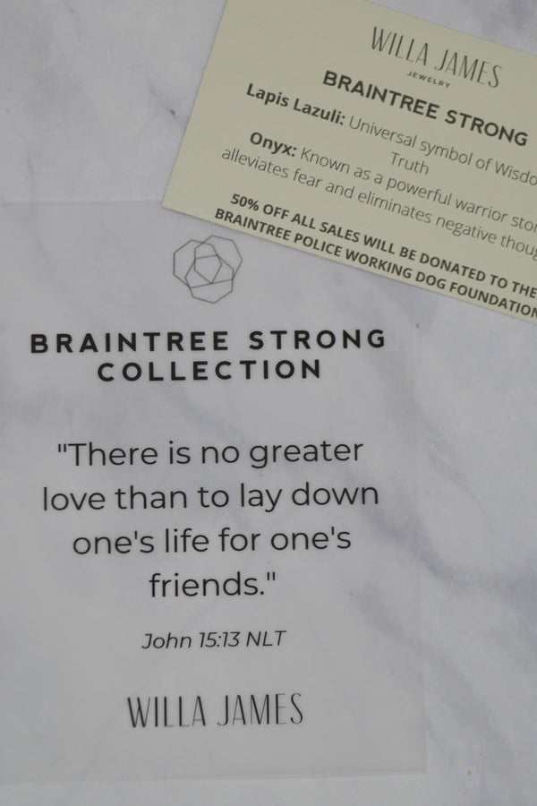 Braintree Strong White Rhodium Plated 8