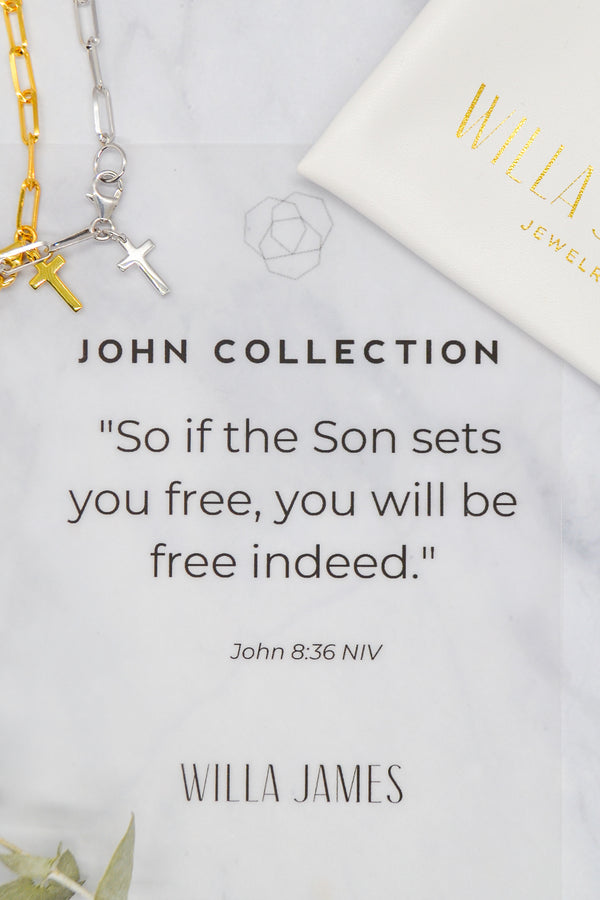 John Collection White Rhodium Plate 22