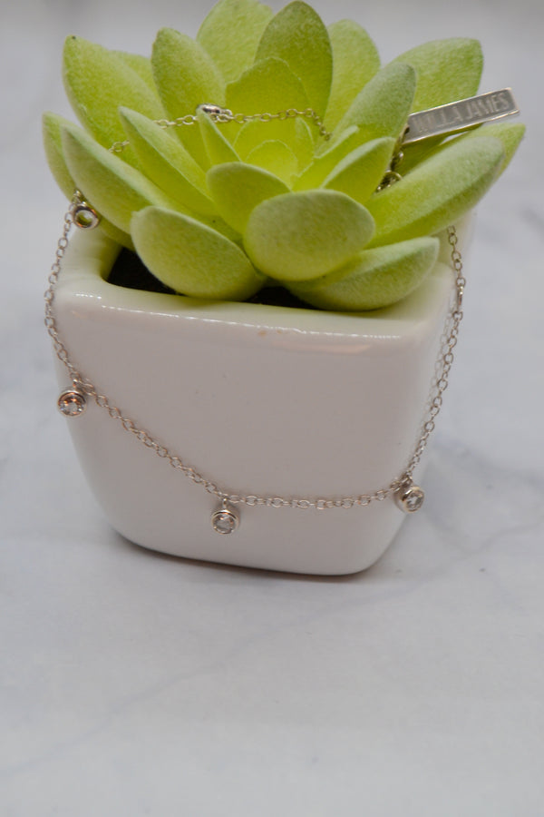 Corinthians Collection White Rhodium Plate 6.5