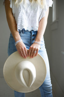 Peace and Freedom White Rhodium Plate Matte Pink Zebra Jasper Stretch Bracelet