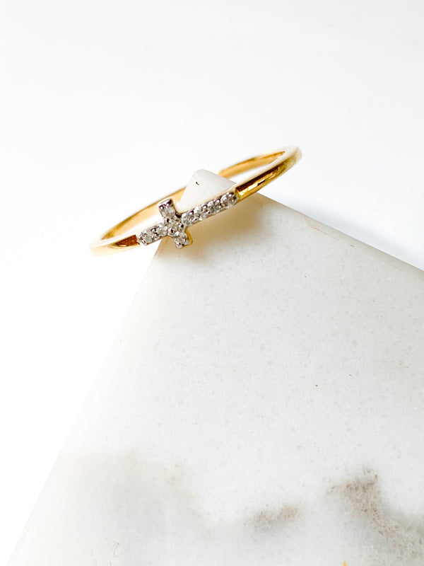 Buy | American Diamond & White Stone Embellished Criss Cross Ring |  B92-JS23-92 | Cilory.com