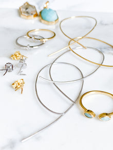 Isaiah Collection White Rhodium Plate Brightly Polished Arrow Studs