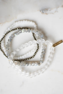 Provision and Protection 14K Gold Plate Labradorite Set of 4 Bracelets