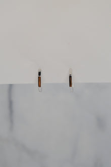 James Collection White Rhodium Plate 12mm Heptagon Huggie Hoop Earrings