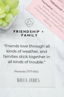 Friendship and Family 14K Plate 6mm Tourmaline Stretch Bracelet