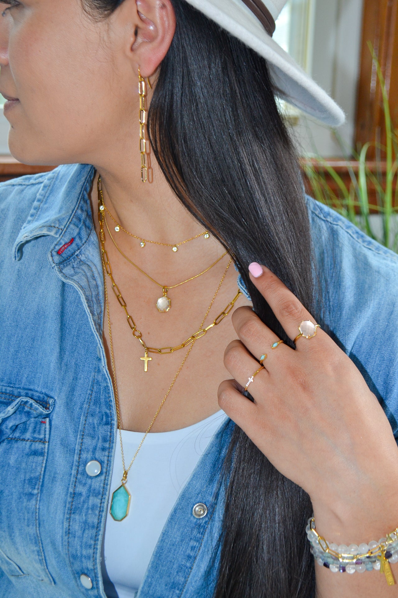 John Collection 14K Gold Plate 3 John Collection 14K Gold Plate 3