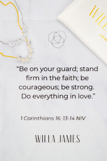 Corinthians Collection White Rhodium Plate 28