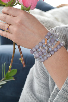 Matthew Collection 14K Gold Plate Petite East/West Amethyst Baguette Stack Ring