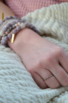 Isaiah Collection White Rhodium Plate Petite White Topaz Cross Ring