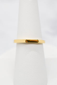 James Collection 14K Gold Plate Faceted Shank Brightly Polished Ring