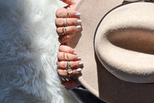 James Collection White Rhodium Plate Faceted Shank Brightly Polished Ring