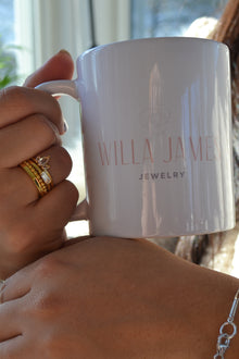 Luke Collection 14K Gold Plate Polished Petite Beaded Stack Ring