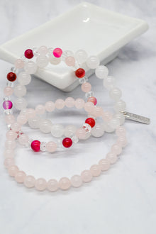 Sisterhood Collection White Rhodium Plate Set of 3 Bracelets