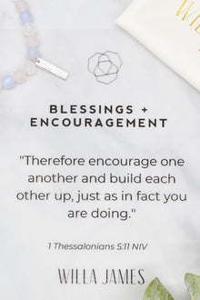 Blessings and Encouragement White Rhodium Plate Multi Gem Bracelet