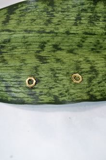 Corinthians Collection 14K Gold Plate 7-Sided Petite Stud Earrings