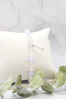 Blessings and Encouragement White Rhodium Plate Multi Gem Bracelet