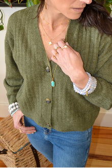 Corinthians Collection 14K Gold Plate 14” + 2” Faceted Clear Quartz Dangle Choker Necklace