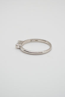 Matthew Collection White Rhodium Plate Petite East/West Clear Quartz Baguette Stack Ring