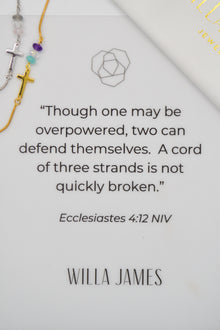 Ecclesiastes Collection White Rhodium Plate 15