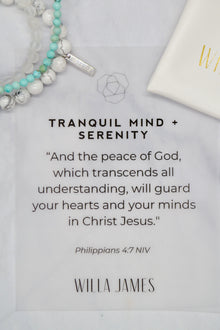 Tranquil Mind and Serenity White Rhodium Plate Set of 3 Bracelets