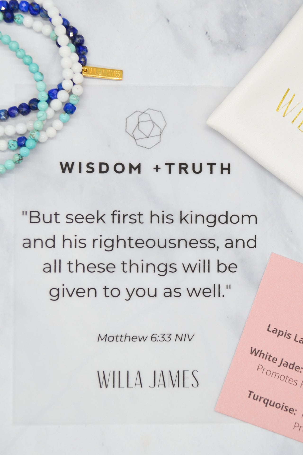 Wisdom and Truth 14K Gold Plate Set of 4 Gem Bracelets – Willa James