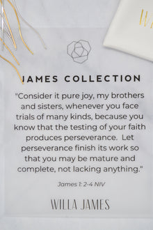 James Collection White Rhodium Plate Wavy Wire Threader Earrings