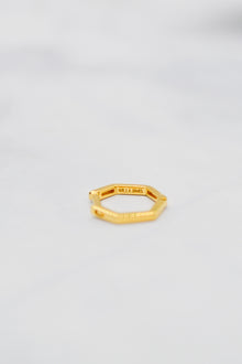 James Collection 14K Gold Plate 12mm Heptagon Huggie Earrings