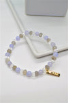 Grief and Comfort 14K Plate Multi-Gem Single Stretch Bracelet