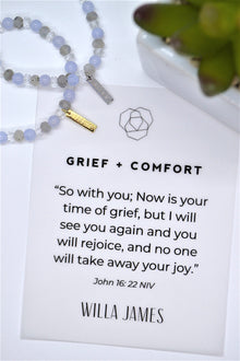 Grief and Comfort White Rhodium Plate Multi-gem Single Bracelet