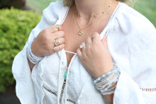 Grief and Comfort White Rhodium Plate Multi-Gem Bracelet Set