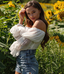 Tranquil Mind and Serenity 14K Gold Plate 12mm Polished Howlite Stretch Bracelet